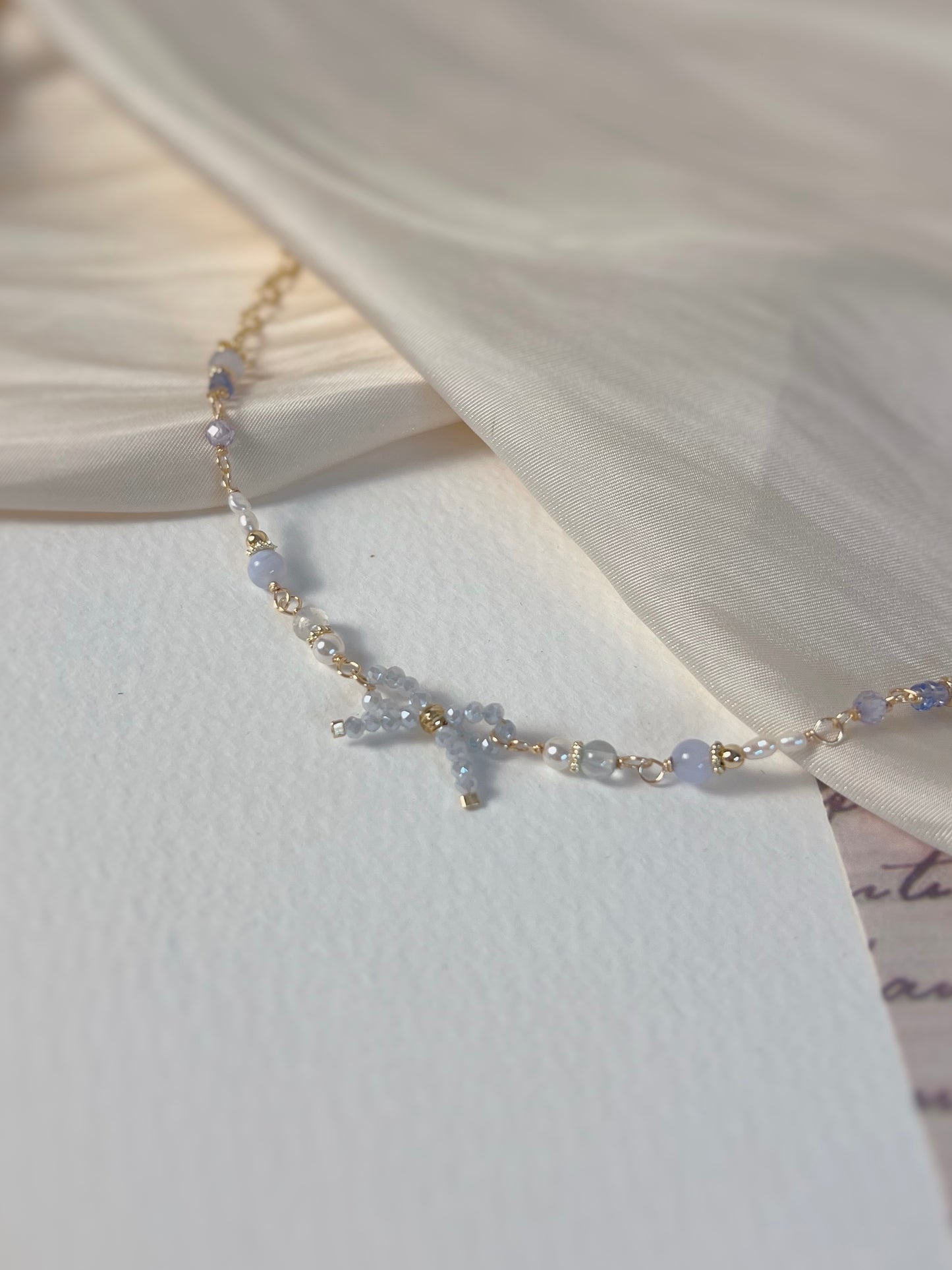 BLUE BOWY BRACELET