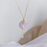 Load image into Gallery viewer, LAVENDER ASTER NECKLACE
