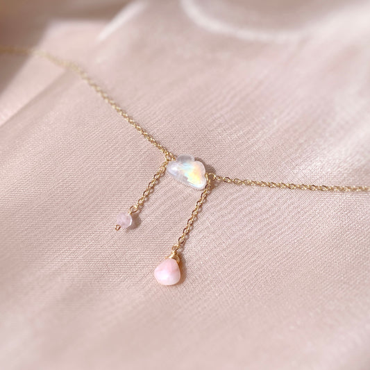 PINK RAIN NECKLACE